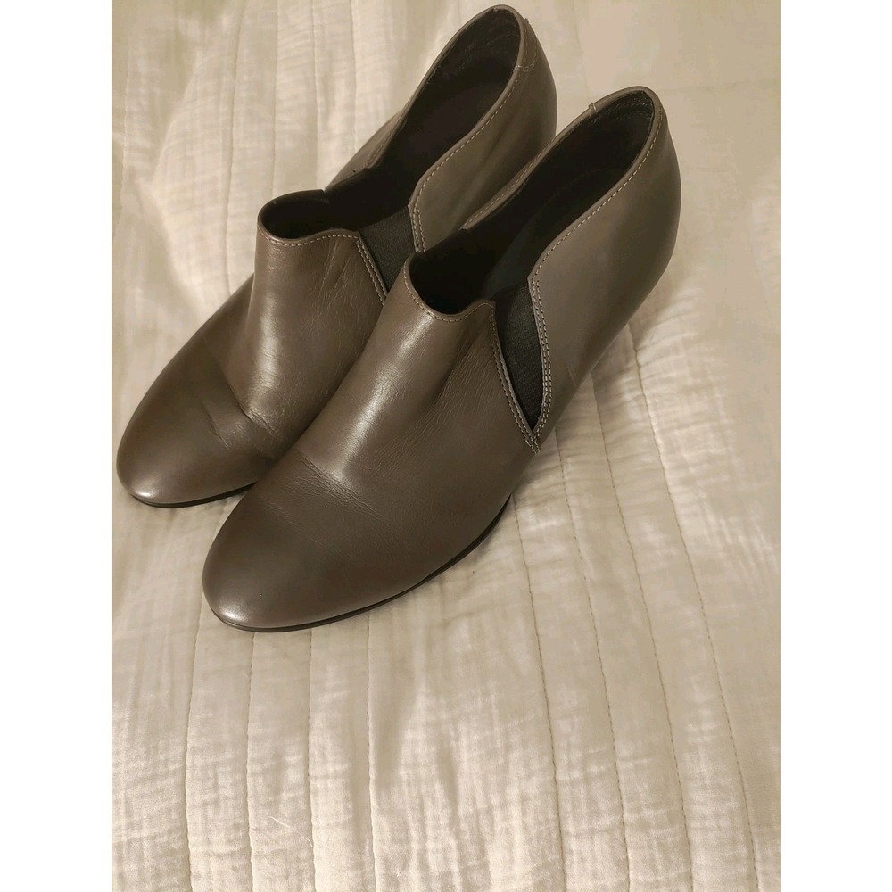 Women's ECCO Shape 55 Plateau Stack Shootie Platform Pump Deep Taupe